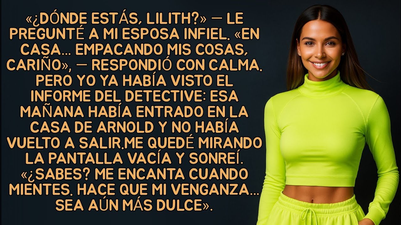 «¿Dónde estás, Lilith?» — le pregunté a mi esposa infiel. «En casa… empacando mis cosas...