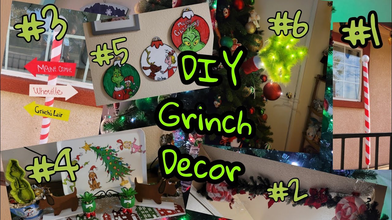 DIY 6 Grinch Theme Decorations