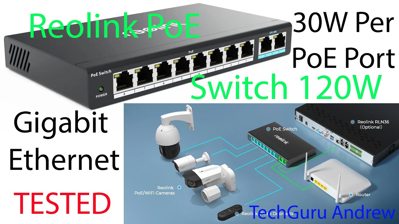 Reolink RLA-PS1 PoE-переключатель 120 Вт