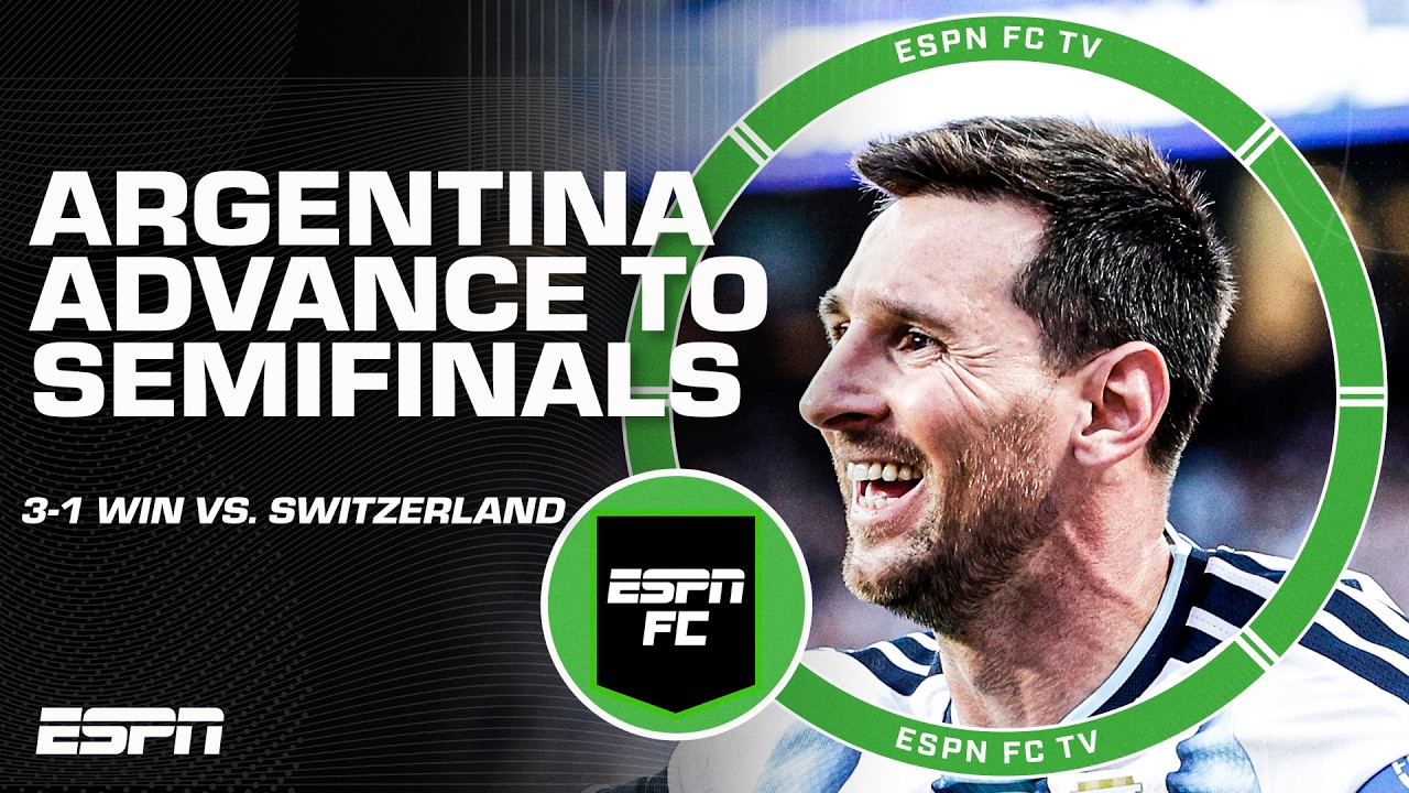 Argentina vs. Switzerland FULL REACTION 🔥 2026 World Cup Quarterfinals | ESPN FC