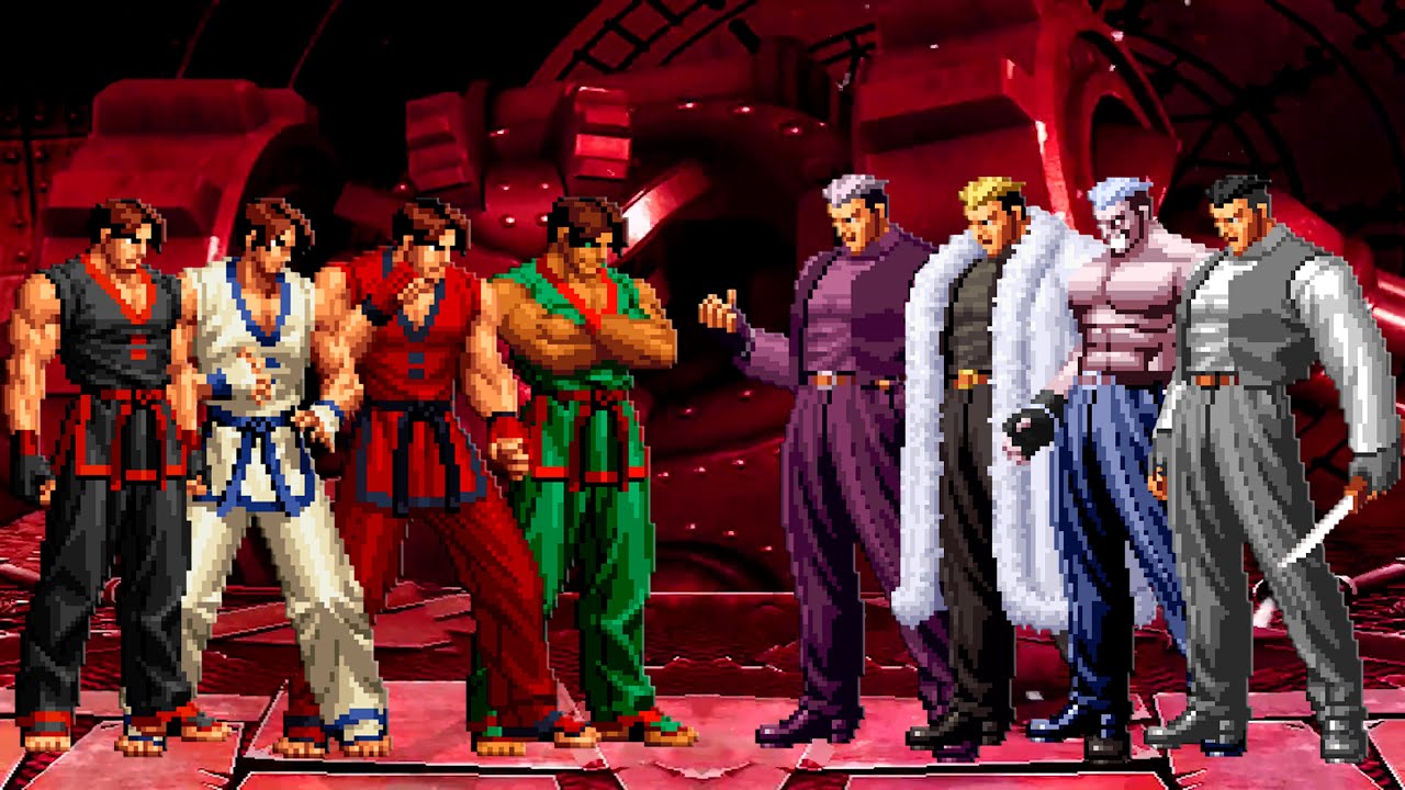 [KOF Mugen] Kim Kaphwan Team vs Ryuji Yamazaki Team