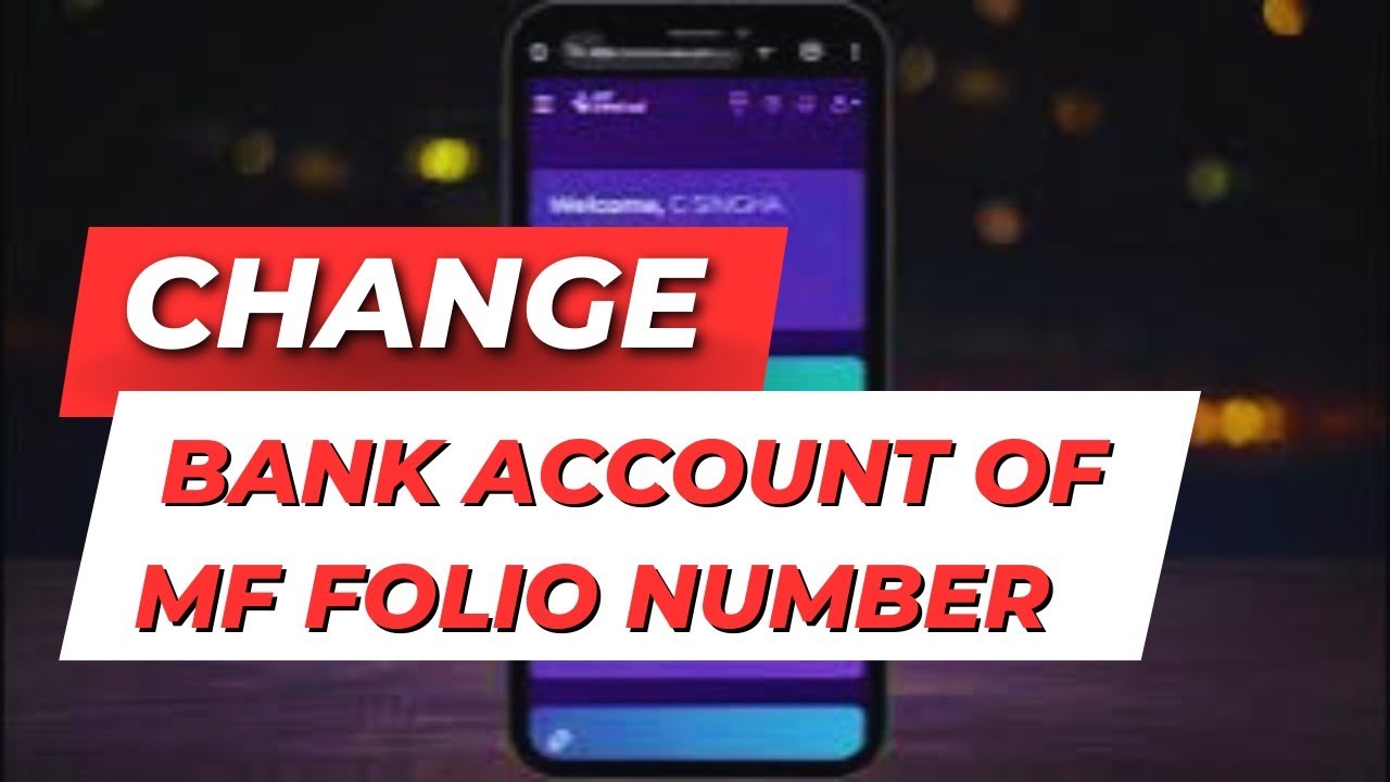 How To Change Bank Account of Mutual Funds | Folio Linked Bank Account Change | #mf