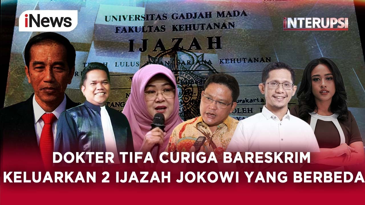 Simpan Bukti Kuat, Dokter Tifa Curiga Bareskrim Keluarkan 2 Ijazah Jokowi yang Berbeda | Interupsi