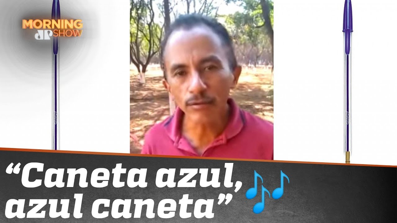 Com voc&ecirc;s, o grande sucesso da internet: &ldquo;Caneta Azul&rdquo;