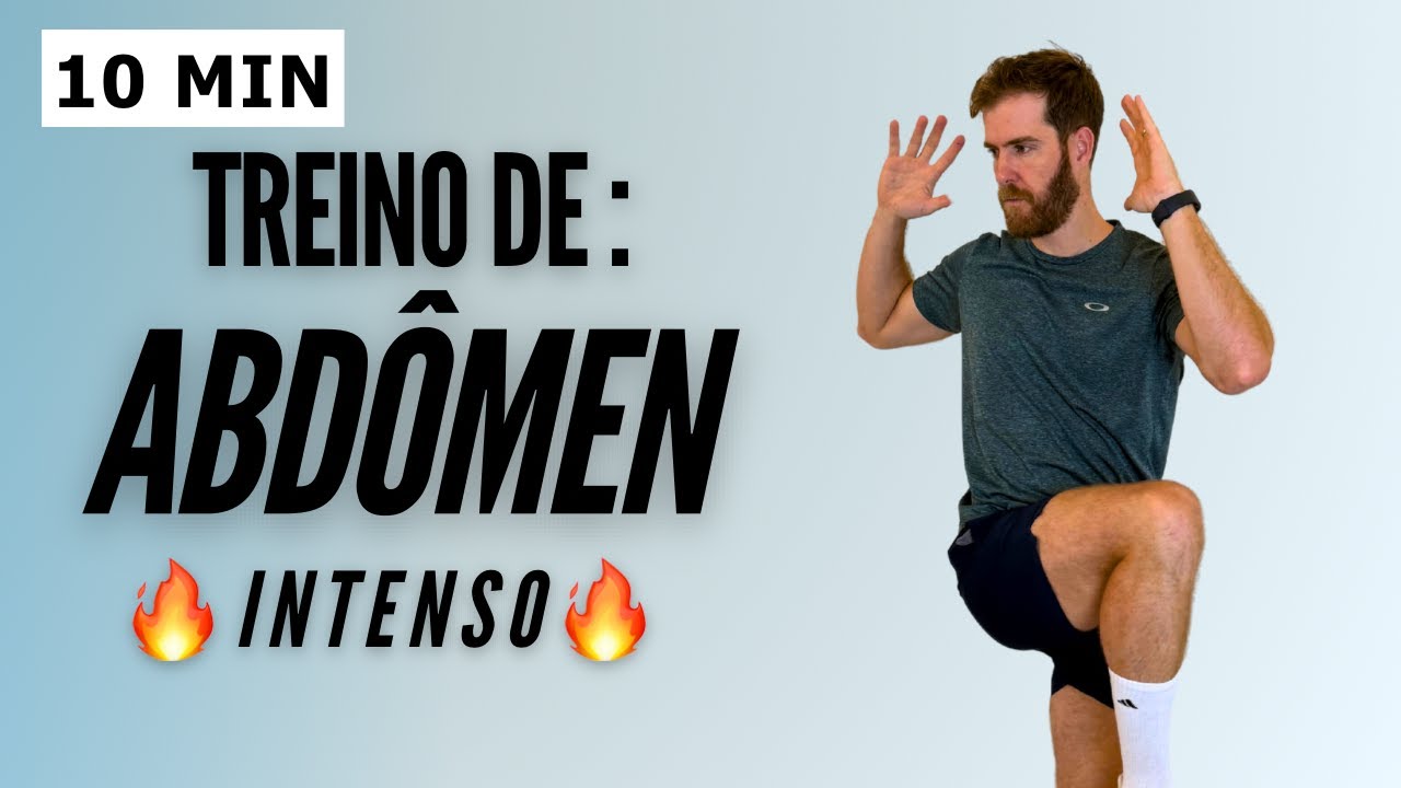 TREINO ABDOMINAL DE 10 MINUTOS - Abdômen trincado  em casa (sem equipamentos)