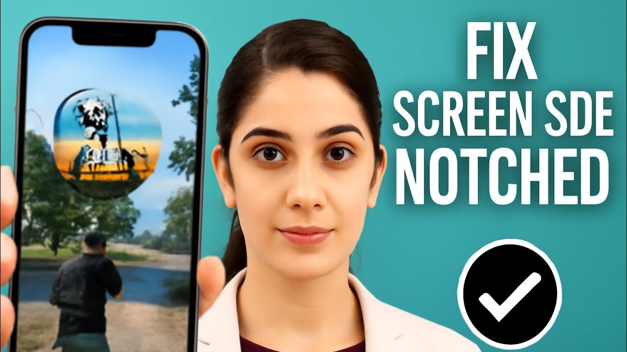 How to fix screen side in PUBG mobile, UI Controls & Notched, lag