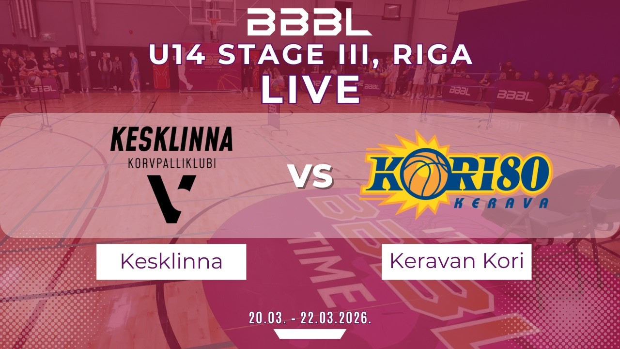 Kesklinna KK 2012 vs Keravan Kori-80 2 2012 | BBBL U14 | Stage III