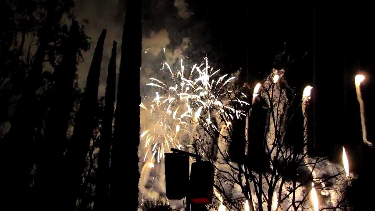 New Year 2013 Countdown and Fireworks at Disneyland