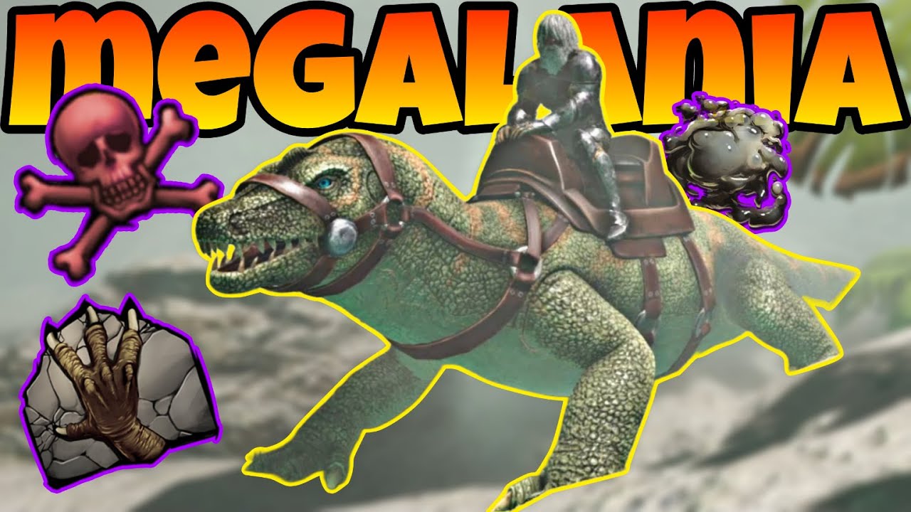 como domesticar MEGALANIA ARK Ultimate Mobile editions ARK MOBILE