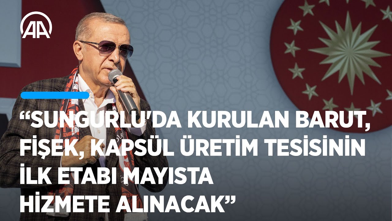 Cumhurbaşkanı Erdoğan, Çorum Toplu Açılış Töreni'nde konuştu