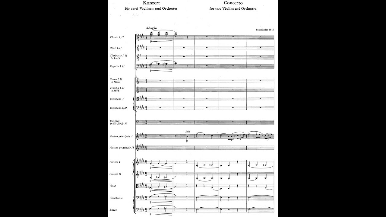 Franz Berwald - Concerto for 2 Violins and Orchestra in A Major