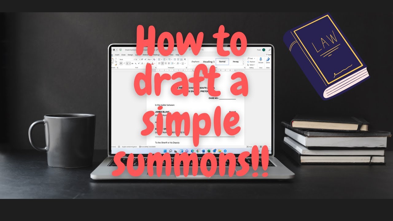 How To Draft A Simple Summons