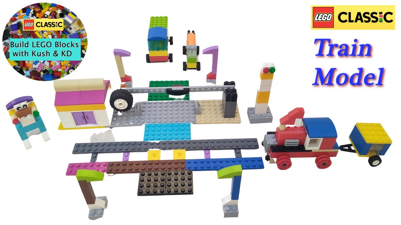 LEGO Train Model with LEGO Classic 10715 ||MOC|| Building Instructions Ideas