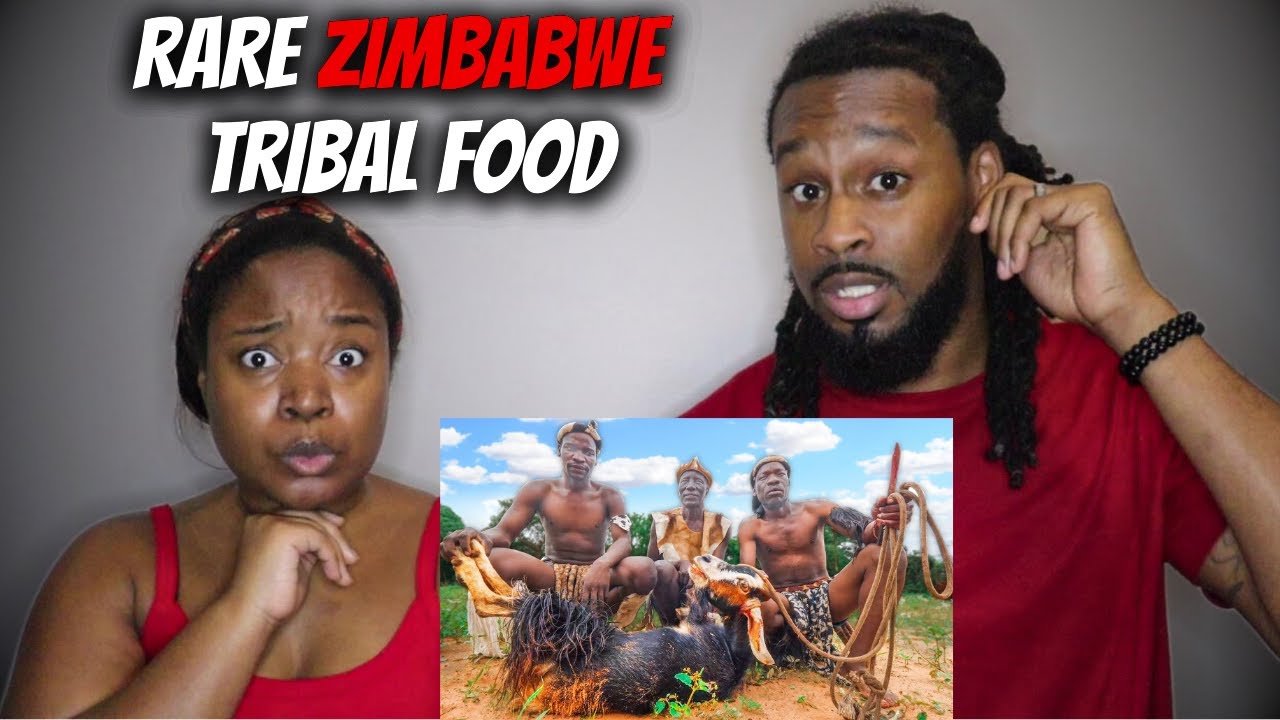 🇿🇼 FEASTING ON TRIBAL FOOD IN A ZIMBABWE VILLAGE! | The Demouchets REACT Africa