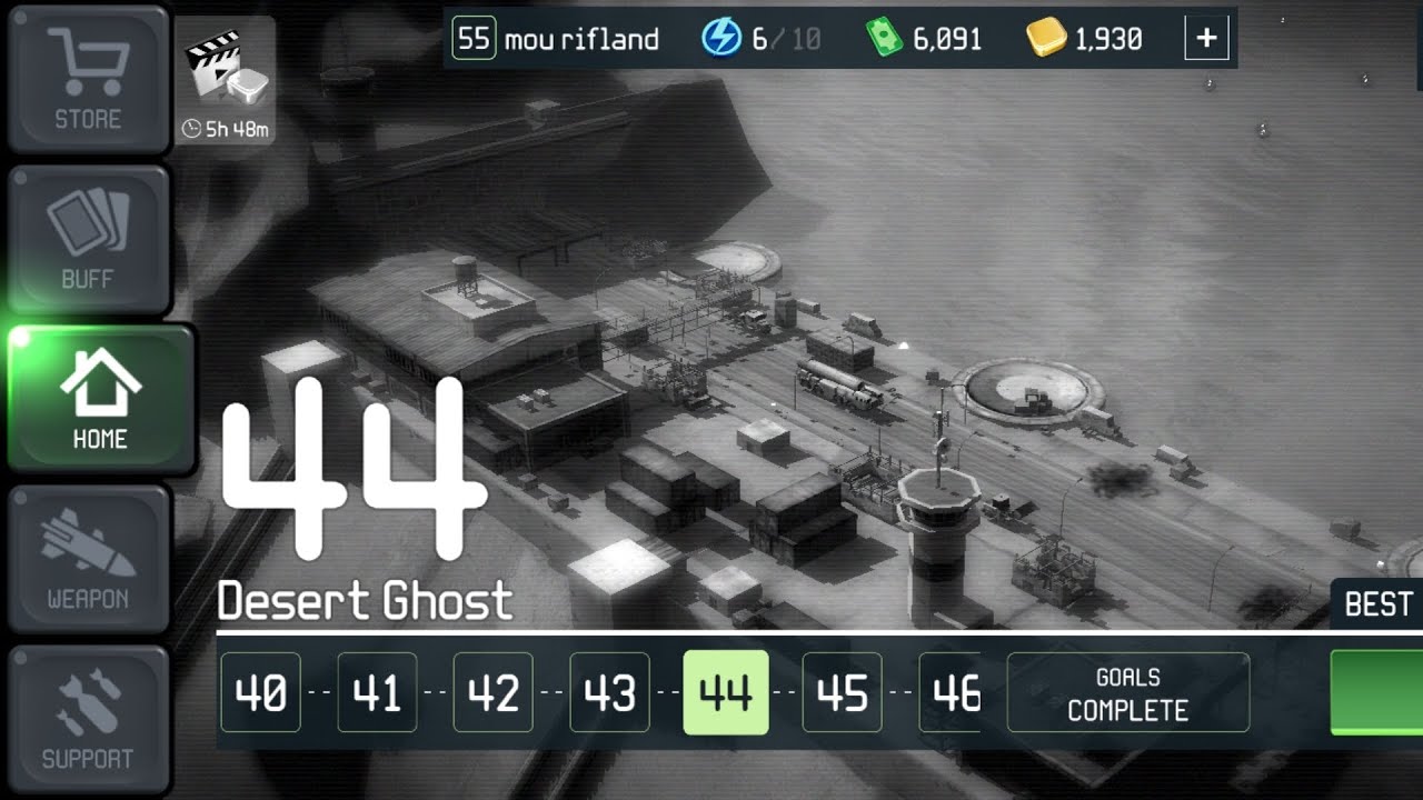 War drone:Desert Ghost Level 44 وار درون المستوى 44