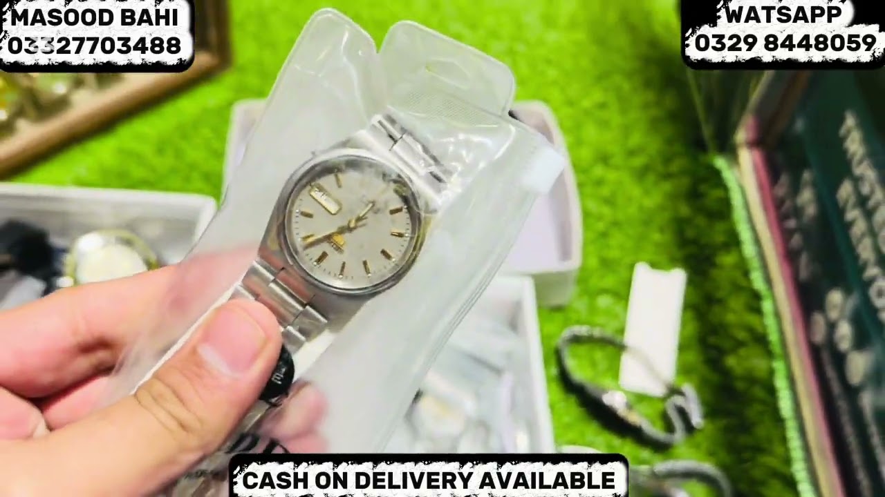 100 ORGINAL RADO  AND I’LL VARIETY SEIKO 5 models available in TIE Manasse Kmart Masood bahi