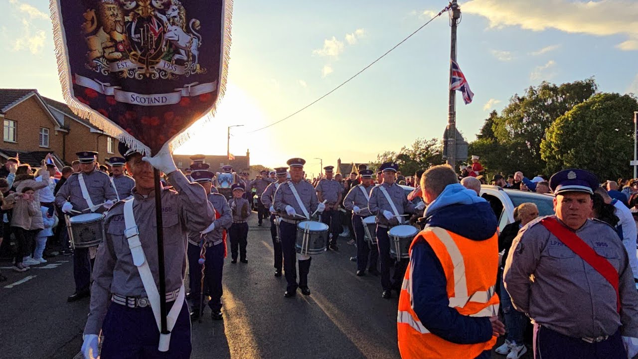 Larkhall Purple Heroes Flute Band return parade 7thJune 2024
