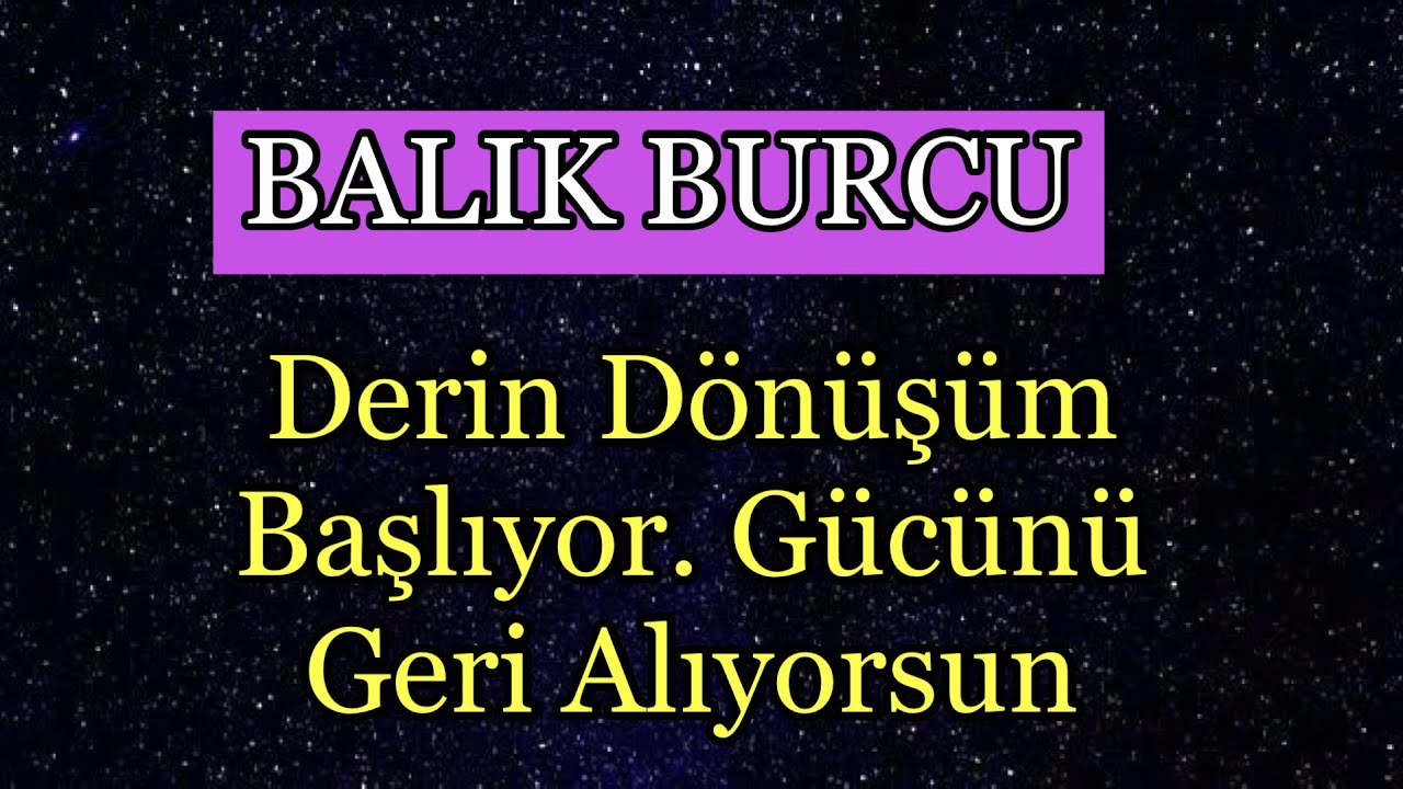 Balık Burcu - Yükselen Balık / 21 Ekim Terazi Yeniayı