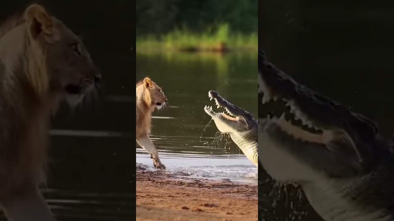 Lion vs Crocodile: Who Wins This Brutal River Encounter 