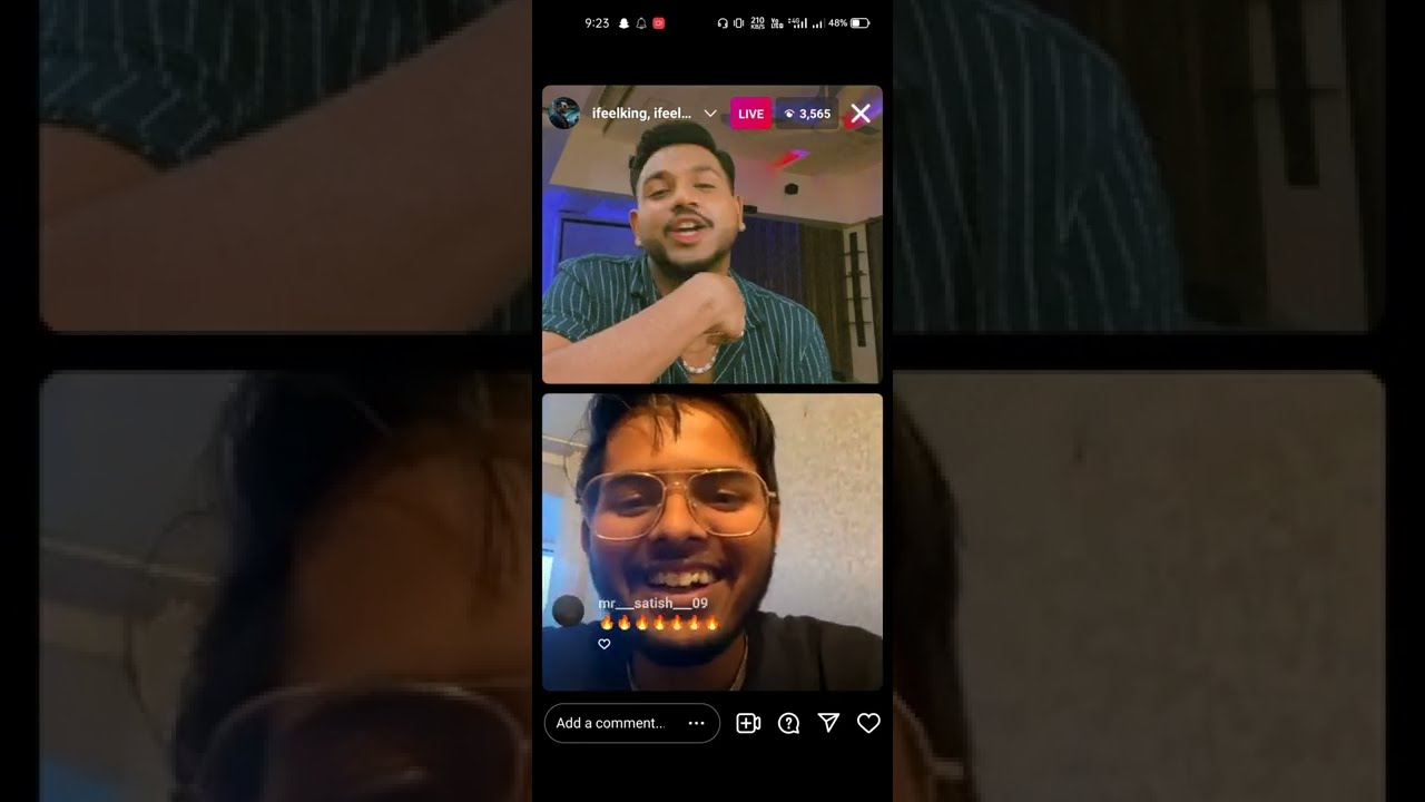 King instagram live with fan making Roti | Part 2