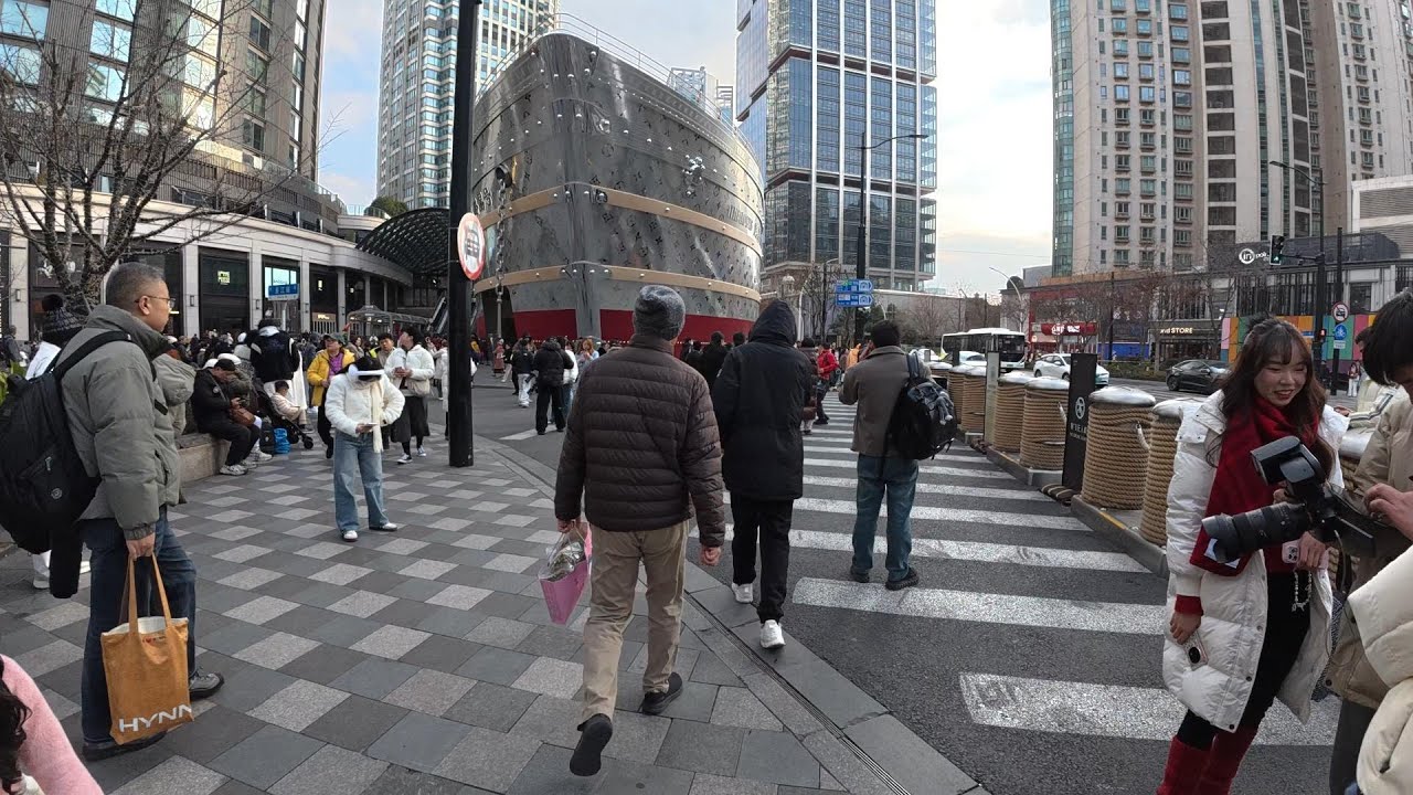 Raw Shanghai Walk | Nanjing West Rd to Changle Rd (LV, Zhang Yuan, Streets)