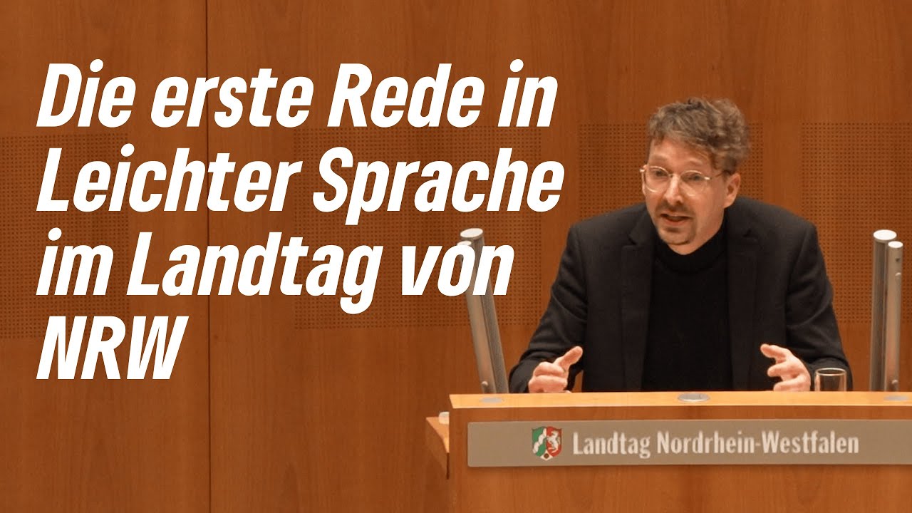 Dennis Sonne | Erste Rede in Leichter Sprache