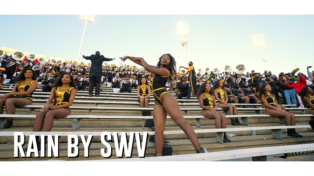 Rain by SWV | Alabama State Marching Band & Stingettes | vs JSU 21