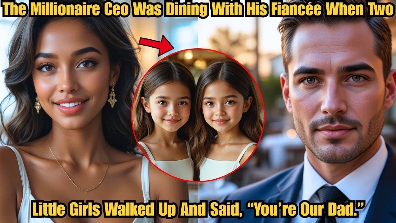 The Millionaire CEO Was Dining With His Fiancée When Two Little Girls Walked Up And Said, “You’re...