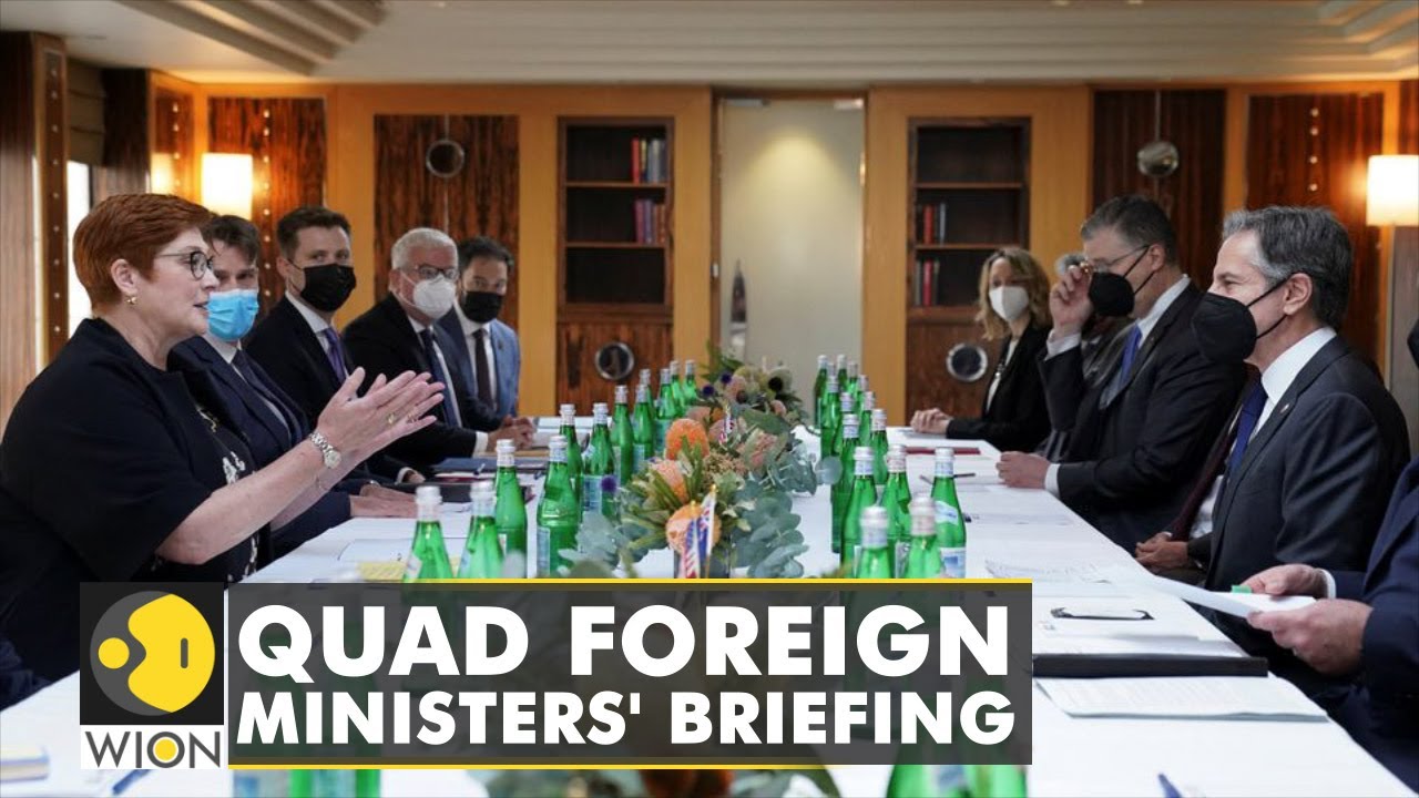 Quad ministers address Indo-Pacific 'coercion', China aggression, COVID | World English News | WION