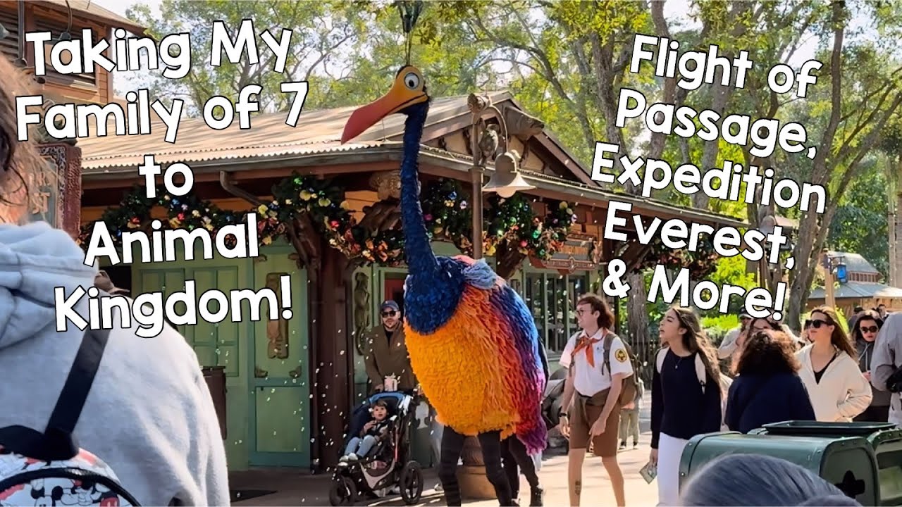 Taking My Family of 7 to Animal Kingdom! Flight of Passage, Expedition Everest, & MORE!!