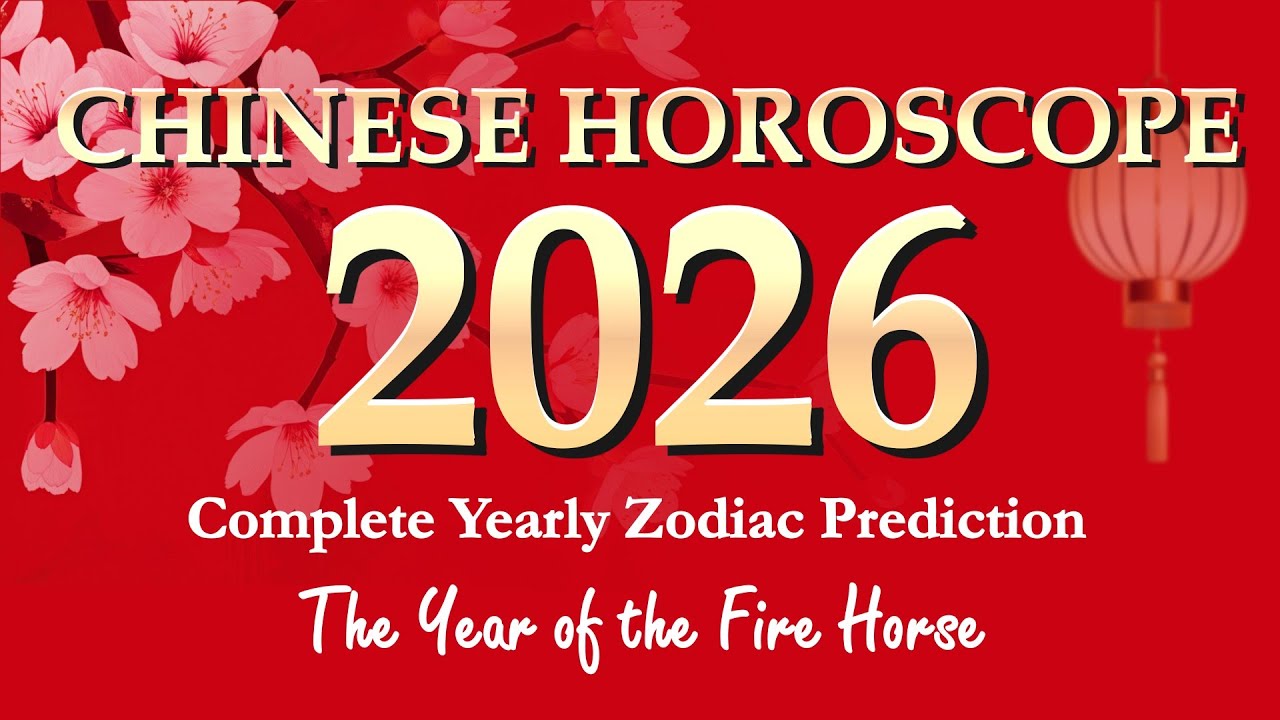 CHINESE HOROSCOPE 2026 • Chinese New Year of the FIRE HORSE 馬 2026 (Horoscopes 12 Zodiac Signs)