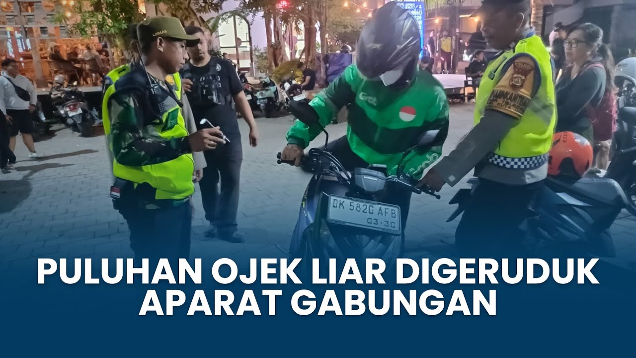 Puluhan Ojek Liar dan Wisman di Tibubeneng Digeruduk Aparat Gabungan, Ini Hasilnya