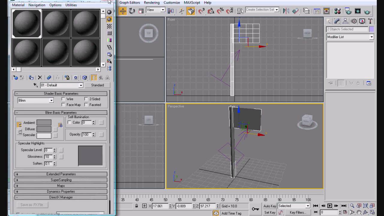 3ds Max Tutorial - Animating a Flag