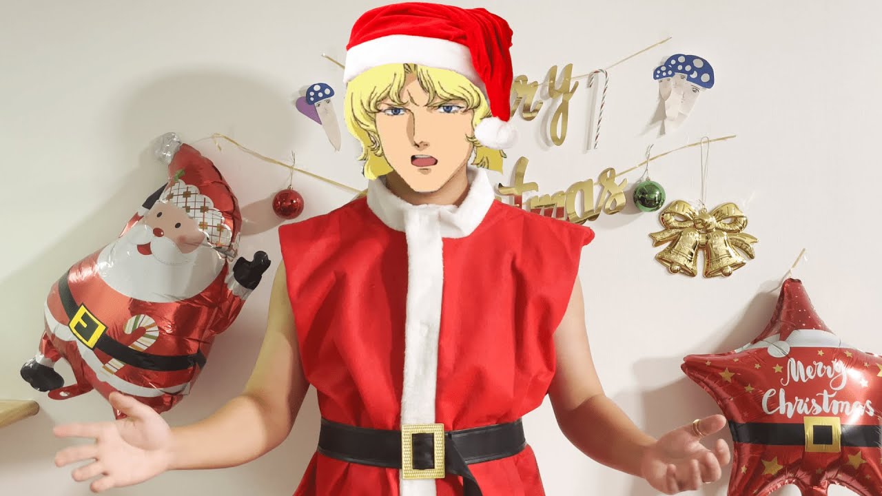 クリスマスに魂を引かれた人類に演説を行うクワトロ・バジーナ