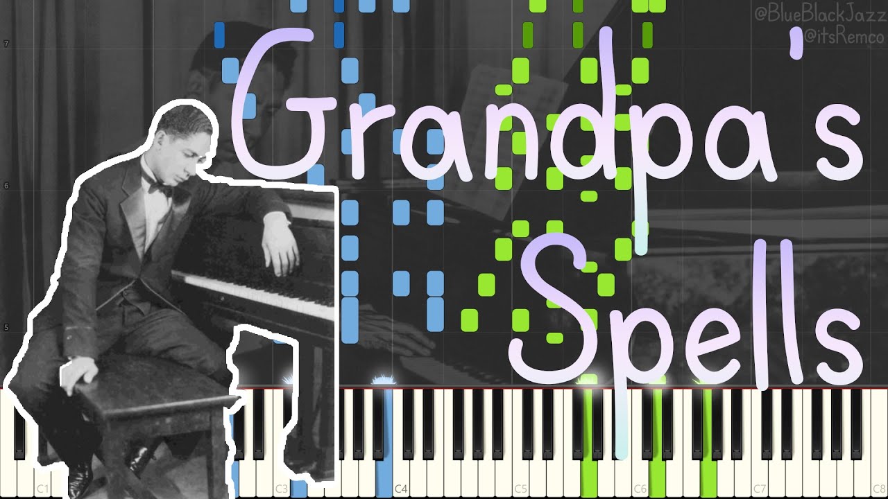 Jelly Roll Morton - Grandpa's Spells 1923 (Classic New Orleans Jazz Piano Synthesia)