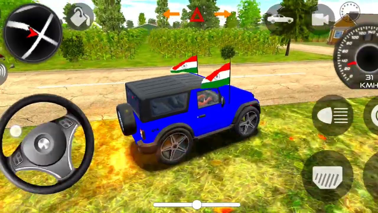Modified Mahindra Thar😈Games:Indian blue Thar (Gadi Wala Games) Car Game Android Game - #2025