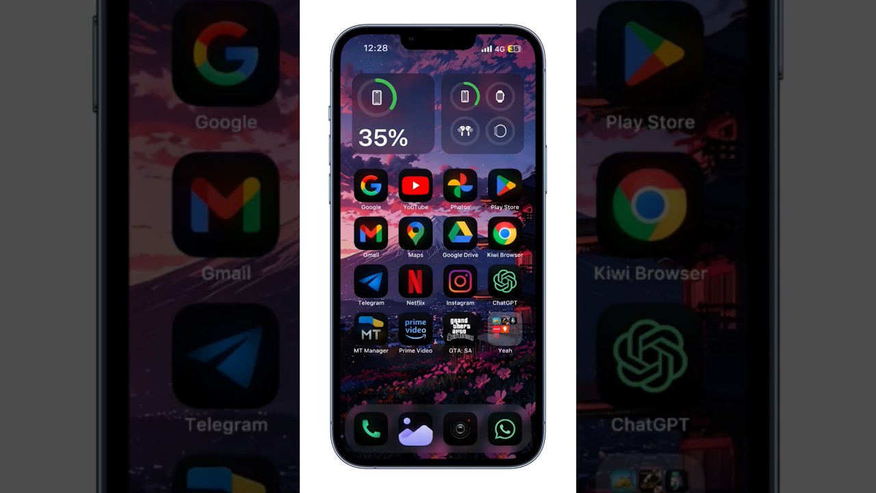 iOS 18 DARK ICONS THEME FOR REDMI / POCO / XIAOMI (NO ROOT)  #IOS #THEME #XIAOMI #POCO #REDMI