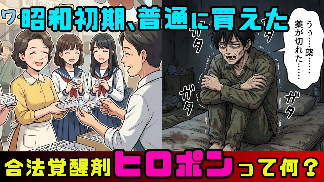 【漫画】戦後の日本を蝕んだ薬物「ヒロポン」をあなたは知っていますか？