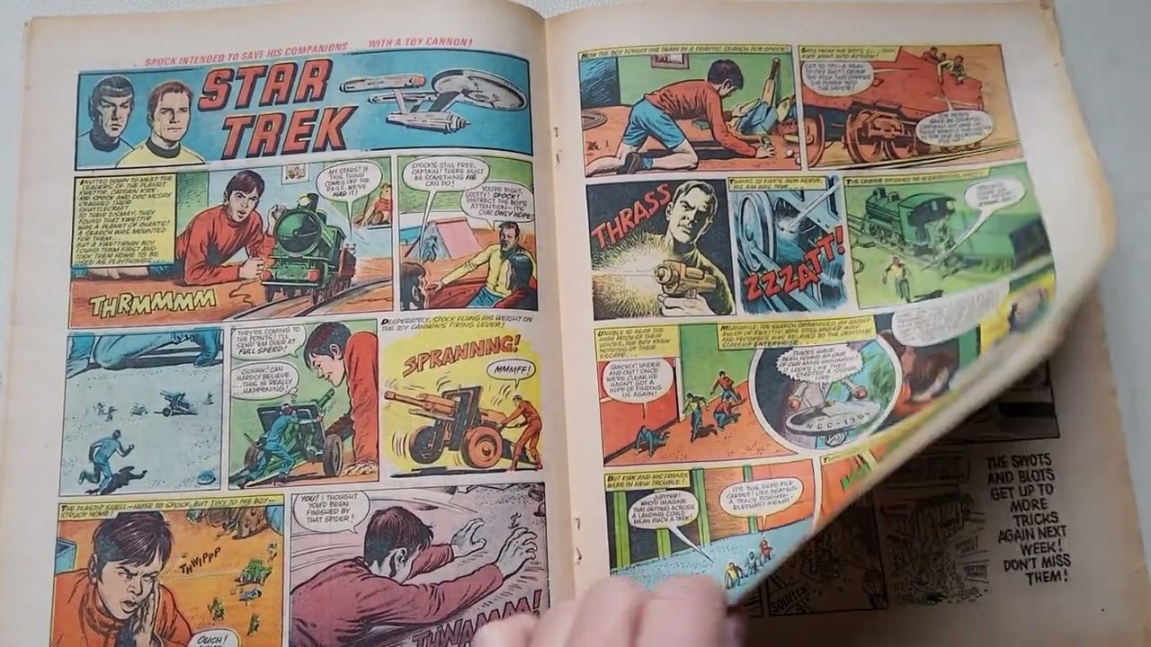 valiant and tv21 comic july 1st 1972 star trek janus stark