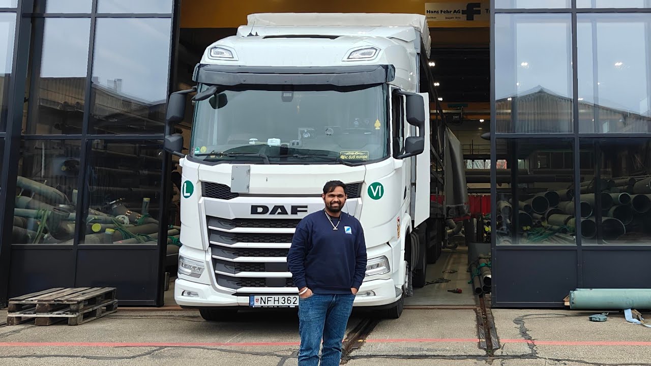Germany 🇩🇪 to Switzerland 🇨🇭 Europe truck driver vlog Hindi  Nethrlands truck driver jobs 