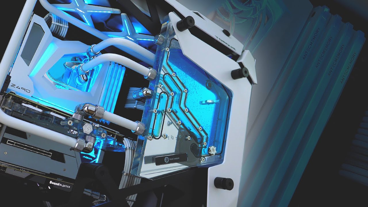 OMG this Watercooled RTX 3080 Gaming PC is BEAUTIFUL!! + Benchmarks