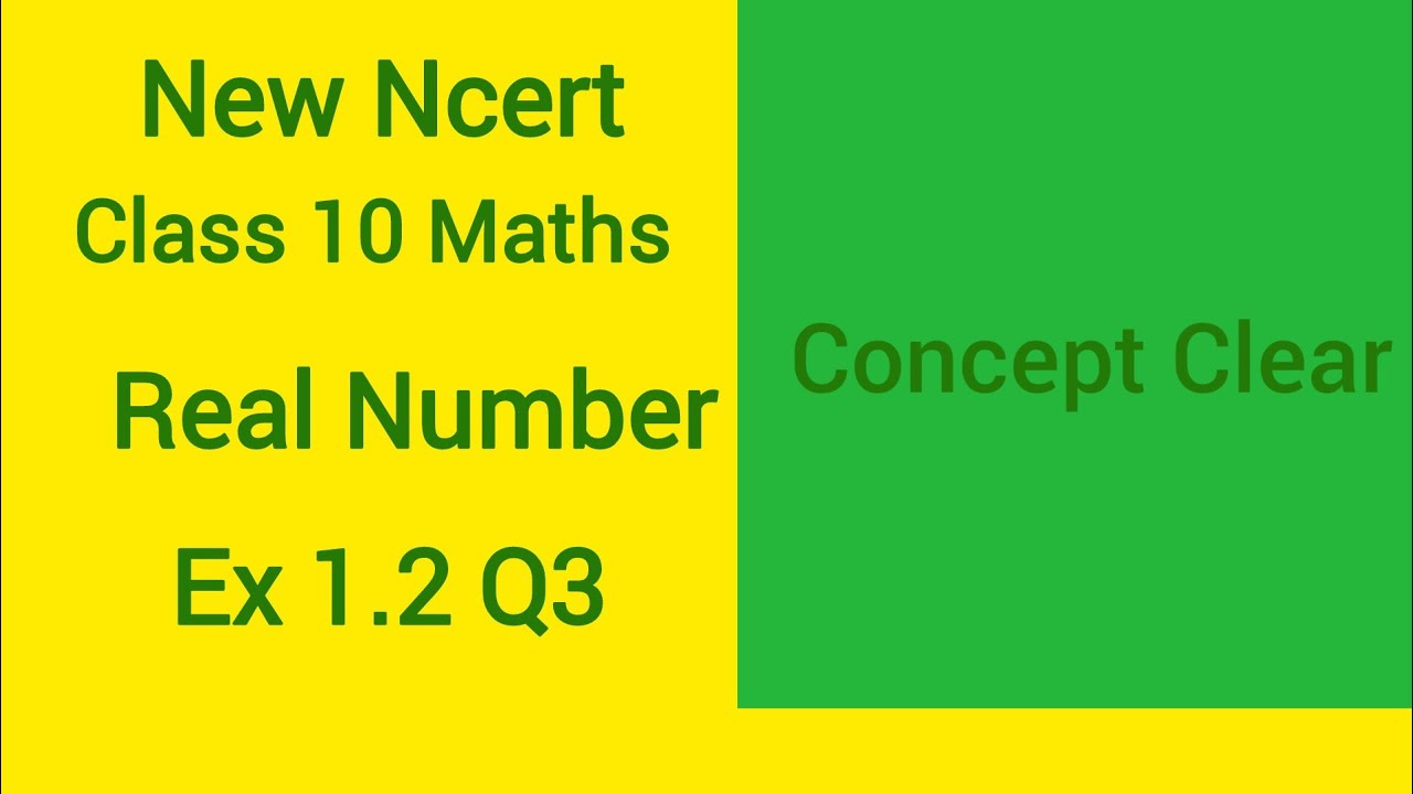 Class 10 Maths | Real Number | Ex 1.2 Q3 | Concept Clear