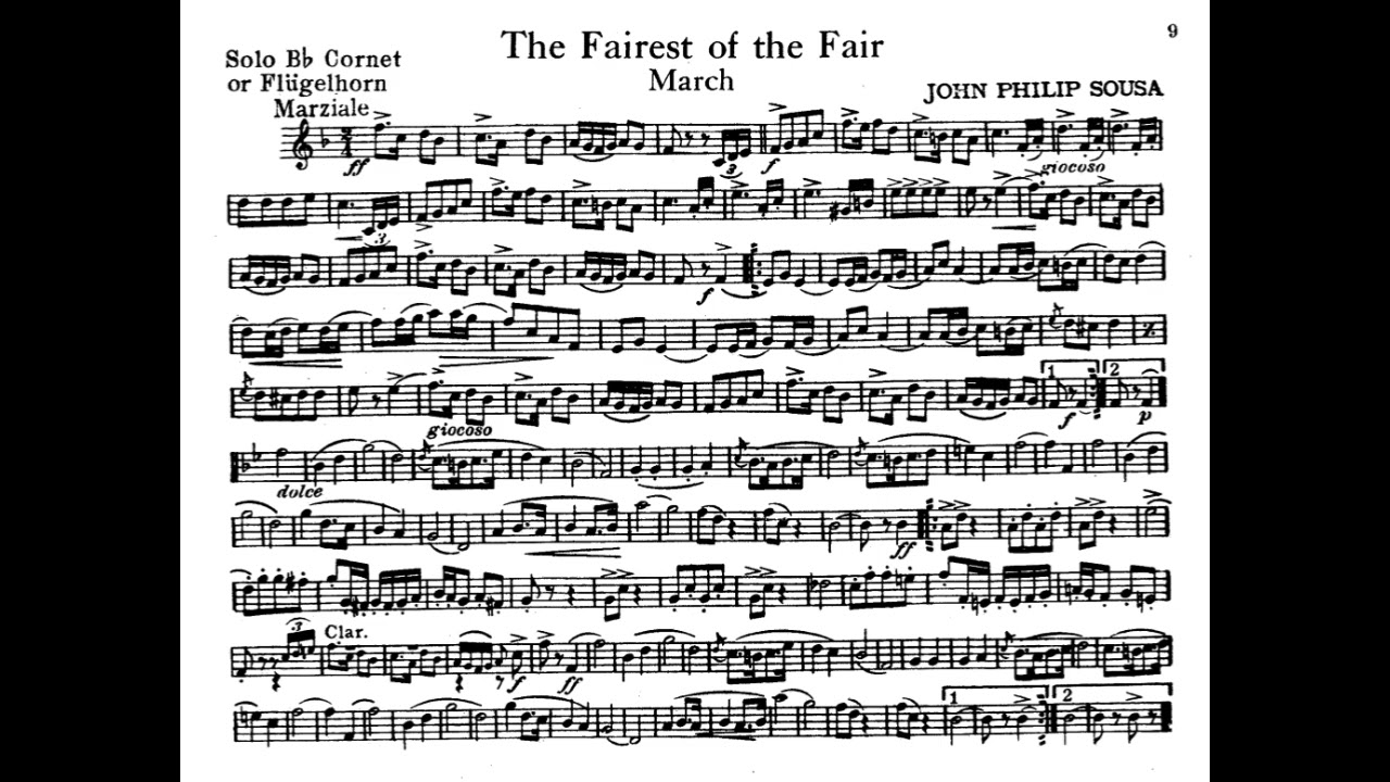FAIREST OF THE FAIR - Bb CORNET SOLO
