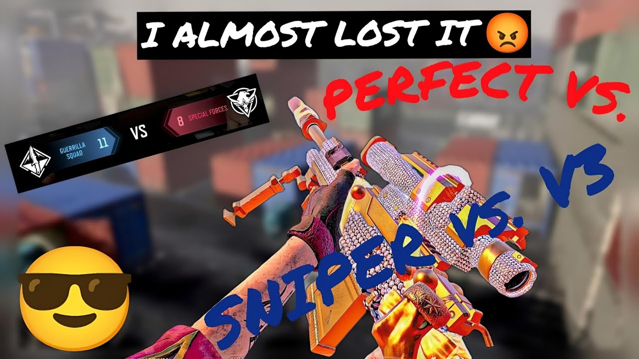 1v1 sniper in Shipment // OMG😱 I almost lost it.  SNIPER vs. V3