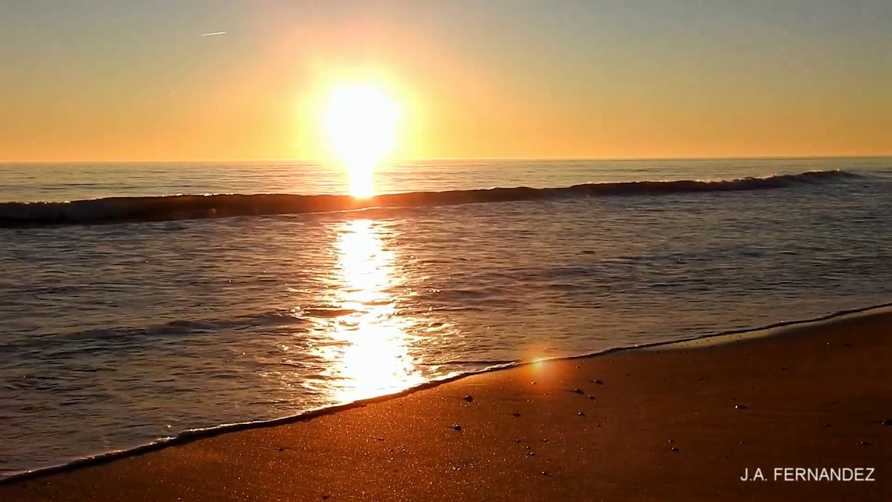 El sonido del atardecer en la playa