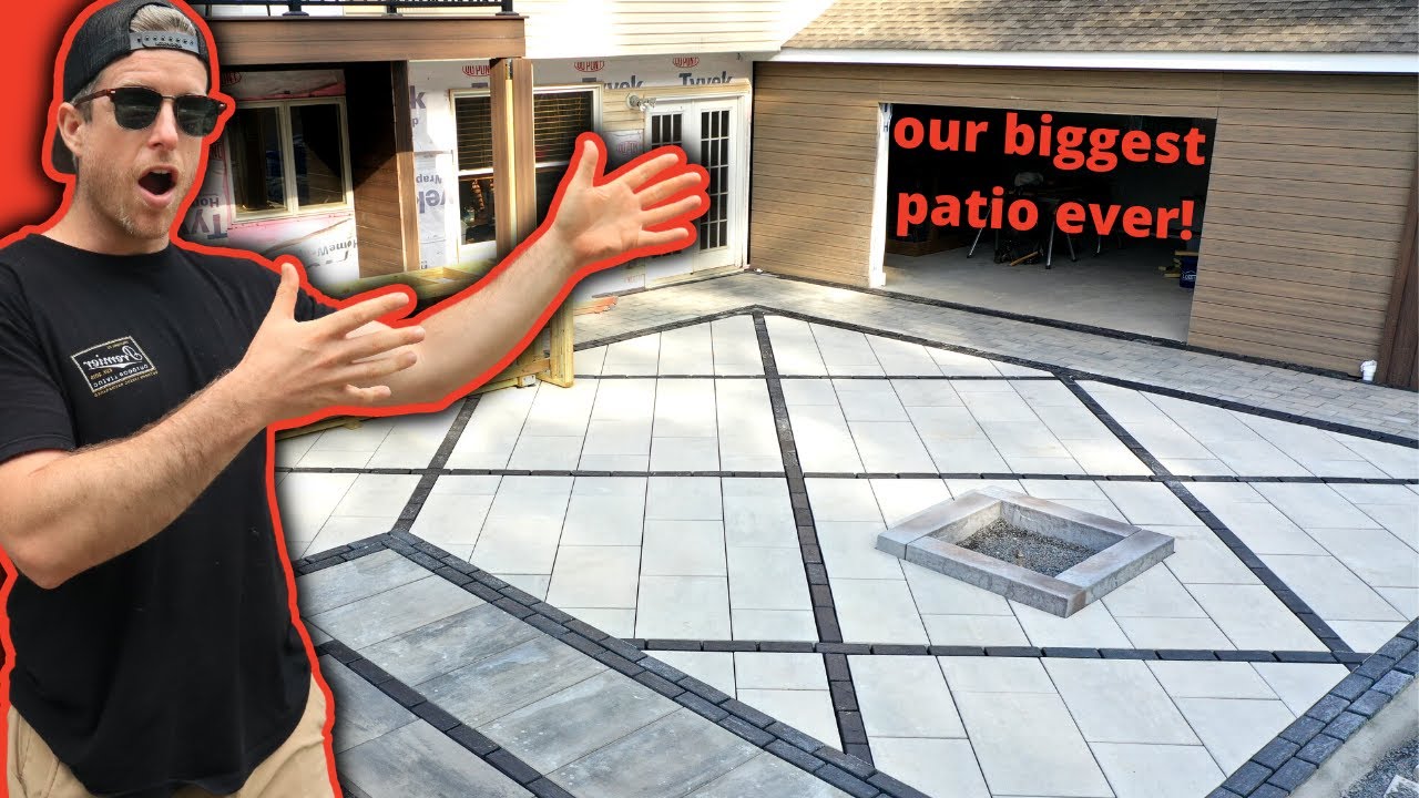 Starting Our BIGGEST Patio Ever! INSANE BACKYARD Pt 13
