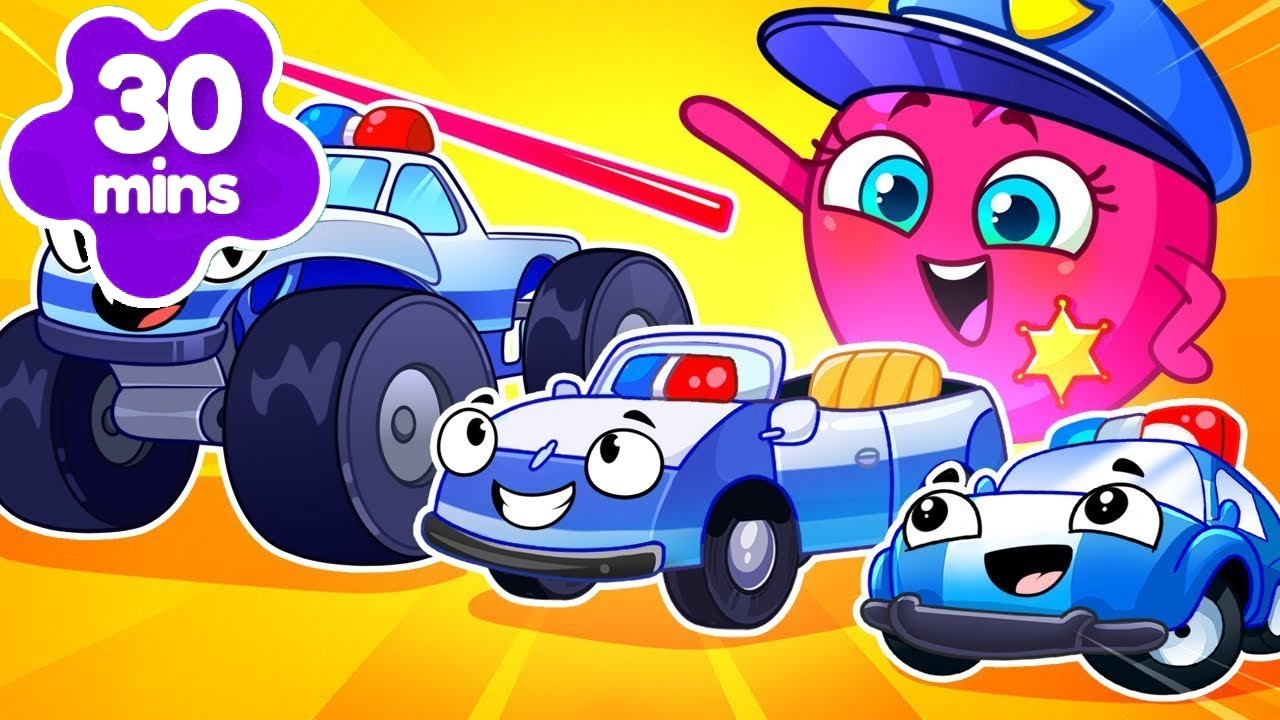 Police Monster Truck | Safety Tips For Kids - Useful Stories & Kids Songs | P&Penny Family 🥑 #baby