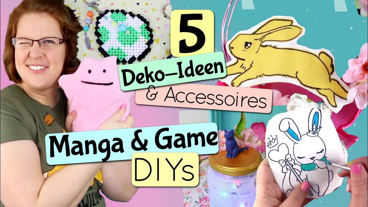 EINFACHE Manga DIYs 💖 Otaku & GAMER DIY DEKO ❤️ Ditto POKEMON Nähanleitung + Fruits Basket deutsch