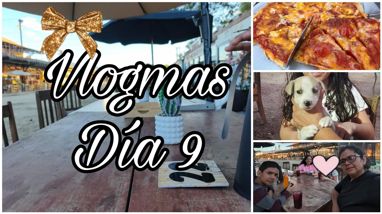 Vlogmas Dia 9: Un Día divertido con mi madrina, comiendo Pizza 🍕 + helado 