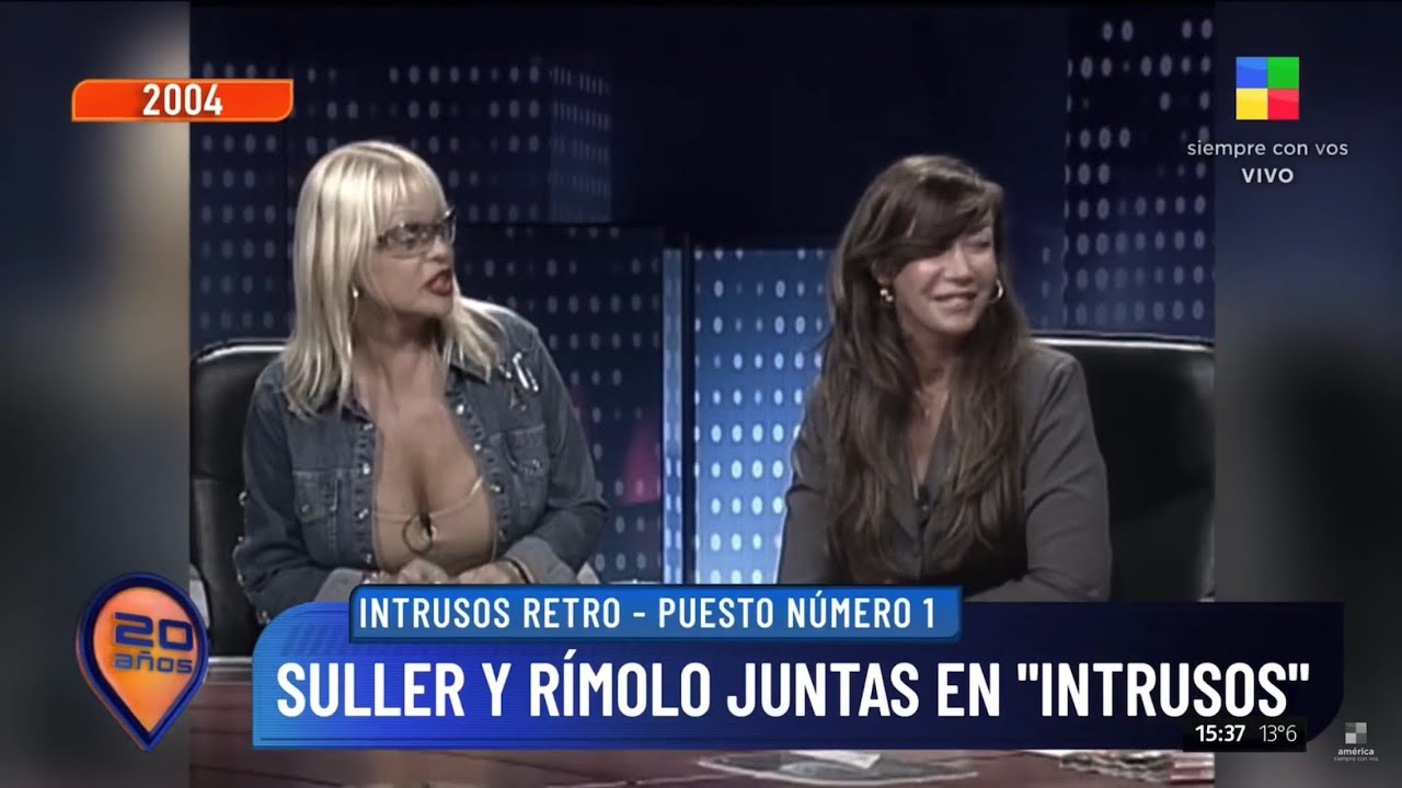 Silvia Süller y Giselle Rímolo juntas en Intrusos 2004